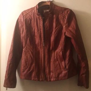 NWOT Dark Brown Leather Jacket